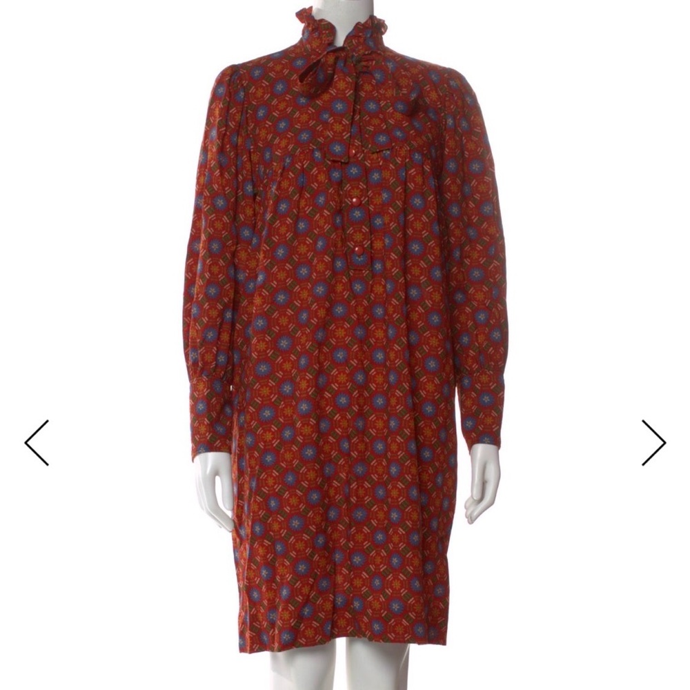 Vintage Yves Saint Laurent tunic dress with belt